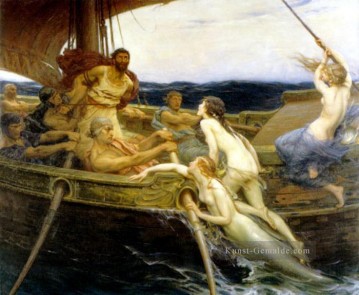 James Odysseus und die Sirenen Herbert James Draper Ölgemälde